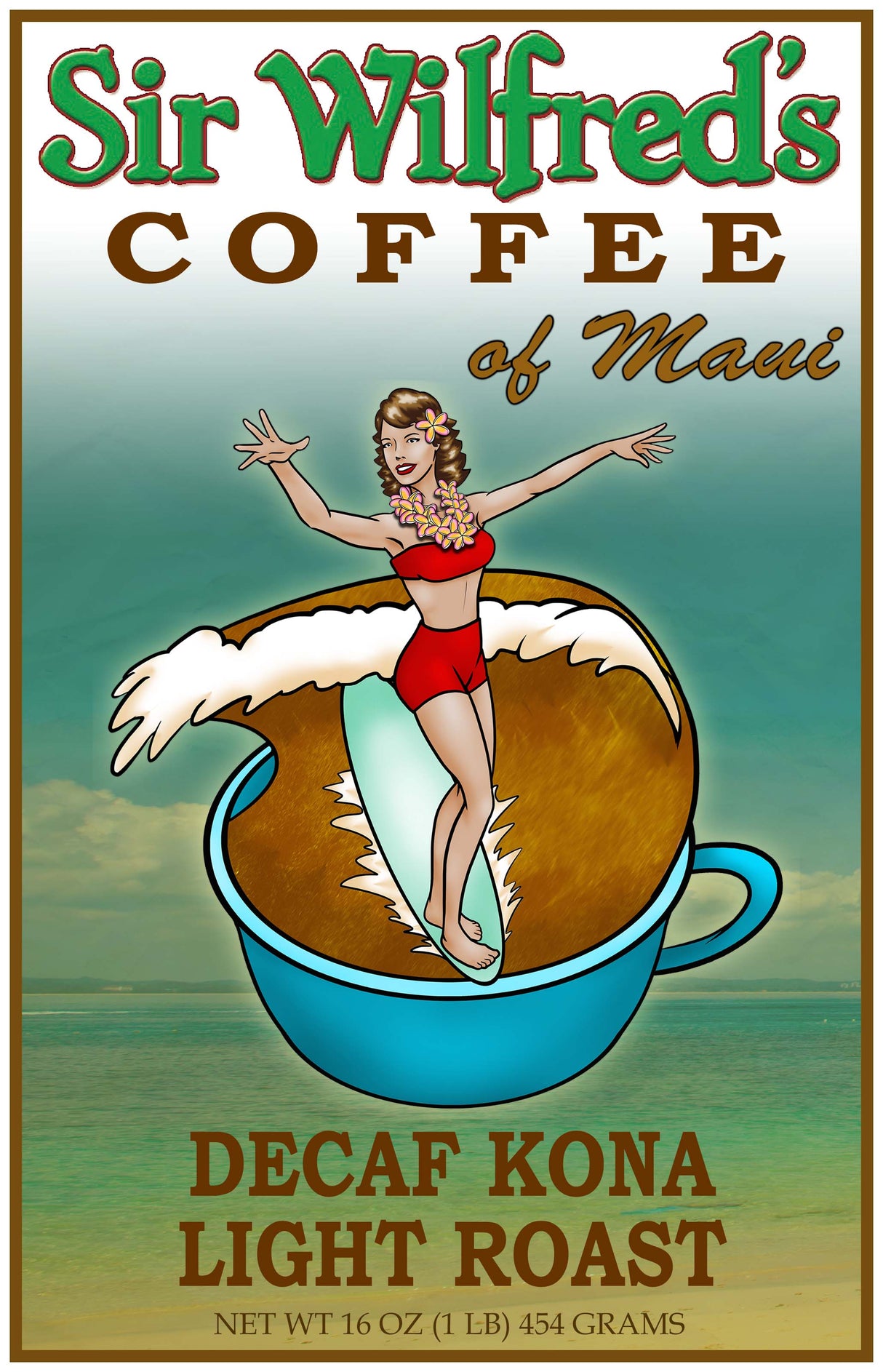 Decaf Kona Light Roast (Contact us for pricing and availability)